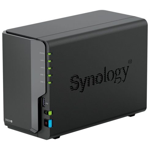 Synology DS224+ 2x SATA, 2 GB RAM, 2x USB 3.2, 2x GbE