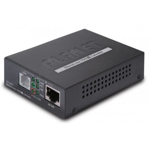 Planet VC-231, Ethernet VDSL2 pretvornik, 100Mbit, glavni/podrejeni, RJ-11, profil 30a, pas Plan997