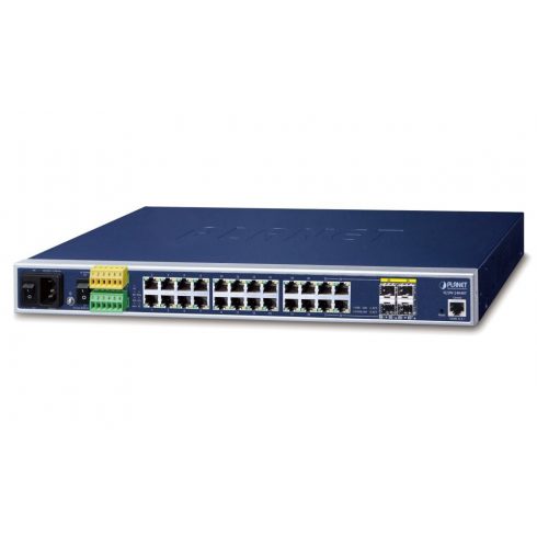 Industrijsko L3 stikalo Planet IGSW-24040T v4, 20x1Gb, 4x1Gb SFP, 36-60VDC, -40~75°C, IP30