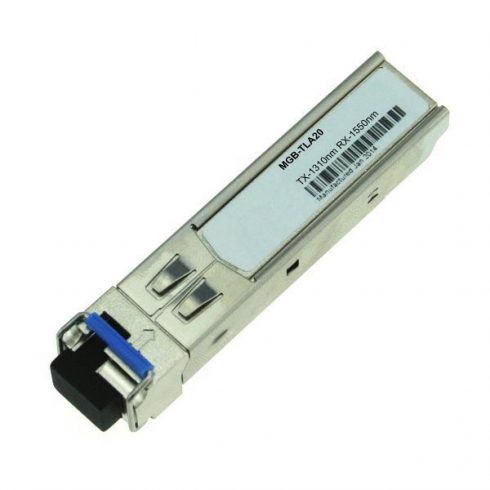 Planet mini GBIC SFP, LC, 1000Base-LX, 20km, WDM, TX1310nm/RX1550nm, SM in MM, industrijski -40 do +75°C