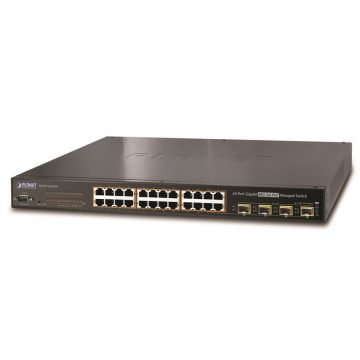   Stikalo Planet WGSW-24040HP4 L3, 24x1Gb, 4x1Gb SFP, 24x PoE 802.3at 440W