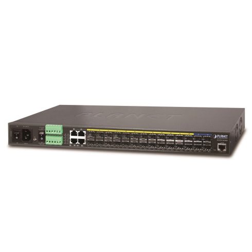 Planet MGSW-28240F Metro L3 stikalo, 14x1Gb SFP, 10x2.5Gb SFP+, 4x10Gb SFP, 36-60VDC, -40~75°C