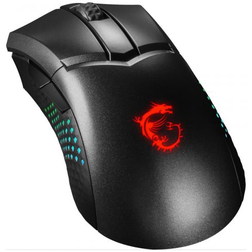 MSI igralna miška CLUTCH GM51 Lightweight Wireless/ brezžična/ polnilna/ 26.000 dpi/ RGB osvetlitev ozadja/ 6 gumbov/ USB