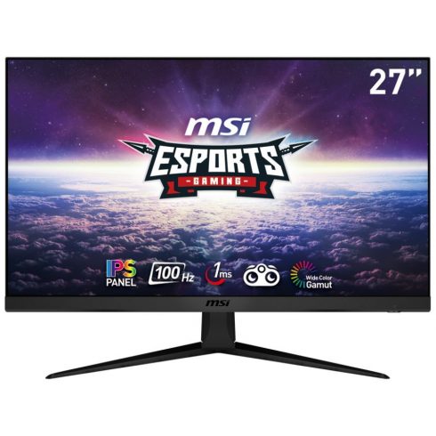 MSI Gaming G2712V/ 27"/ 1920x1080/ IPS/1ms/ 300cd/m2/ 1000:1/ HDMI/ DP/ črn