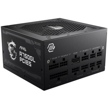   MSI vir MAG A750GL PCIE5/ 750W/ ATX3.0/ akt. PFC/ skupaj 7 let. garancija/ 120 mm ventilator/ modularni kabli/ 80PLUS Gold