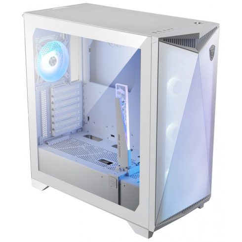 MSI omarica MPG GUNGNIR 300R AIRFLOW WHITE/ brez napajalnika/ bela/ levo kaljeno steklo/ 4x 120 mm A-RGB ventilator/ 1x USB-C/ 2x USB