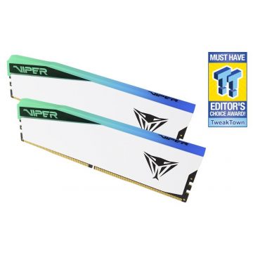   PATRIOT VIPER ELITE 5 WHITE RGB 32GB DDR5 7000MHz / DIMM / CL38 / Kit 2x 16GB