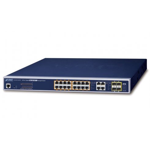 Planet GS-4210-16UP4C L2 stikalo, 20x1Gb, 4x1Gb SFP, 16x PoE 802.3bt 400W