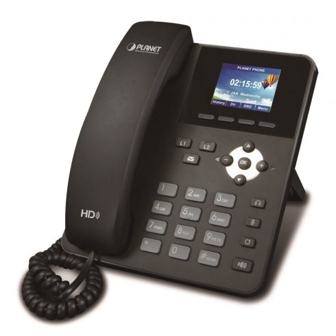 Planet VIP-1120PT VoIP SIP telefon, G.722 HD, barvni LCD, Auto Provision, PoE, CZ meni