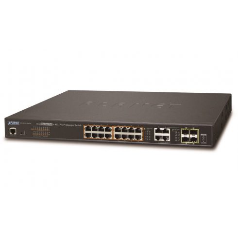 Planet GS-4210-16P4C L2 stikalo, 20x1Gb, 4x1Gb SFP, 16x PoE 802.3at 220W