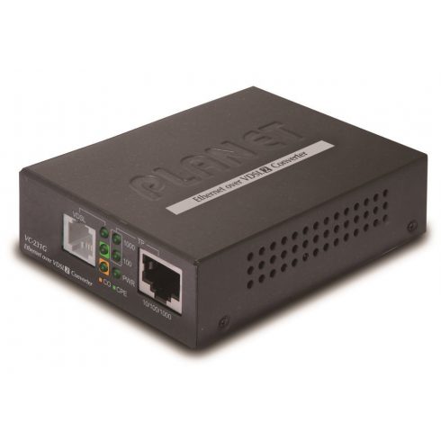 Planet VC-231G, pretvornik Ethernet VDSL2, 1000Base-T, glavni/podrejeni, profil 30a, G.993.5 vektoriranje, G.INP