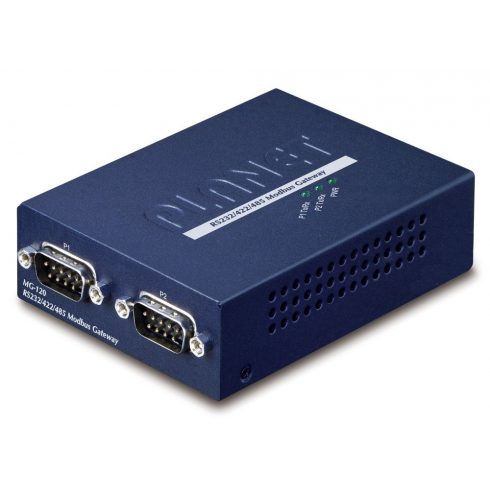 Planet MODBUS prehod RS-232/422/485 v IP, 2x COM, 100Base-TX, RTU/ACSII, -10 do +60°C, 5VDC