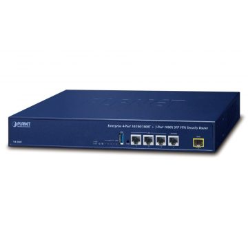   Planet VR-300F Enterprise usmerjevalnik/požarni zid VPN/VLAN/QoS/HA/AP krmilnik, 2xWAN(SD-WAN), 3xLAN, 1xSFP