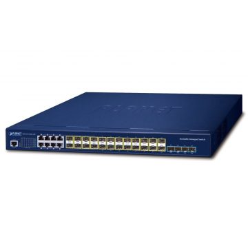   Stikalo Planet SGS-6310-16S8C4XR L3, 8x1Gb, 24x1Gb SFP, 4x10Gb SFP+, HW/IP stack, 2x power-in, VSF/Cluster