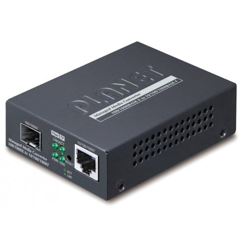 Pretvornik Planet GT-915A 10/100/1000 Base-T / miniGBIC SFP, spletno upravljanje, OAM, SNMP, LFP/LLCF