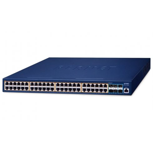 Planet GS-6311-48P6X L3 stikalo, 48x1Gb, 6x10Gb SFP+, 48x PoE 802.3at 600W, QoS