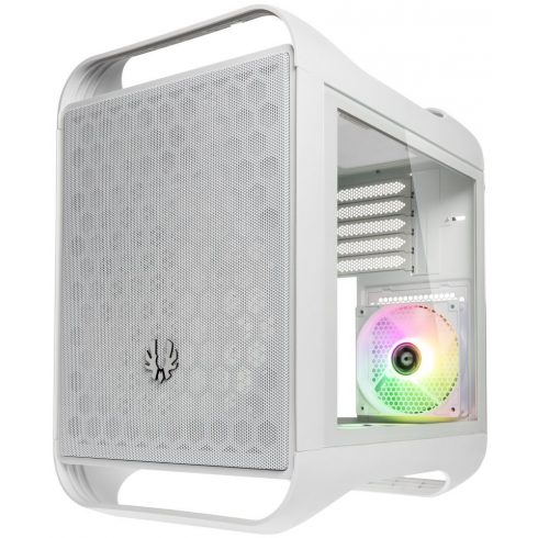 BitFenix ohišje Prodigy M 2022 / mATX / 1x60mm +3x120mm ARGB ventilator / 2xUSB 3.0 / kaljeno steklo / belo