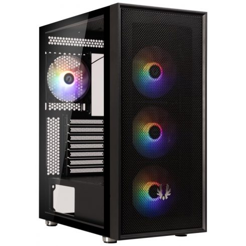 BitFenix ohišje ARES / ATX / 4x120mm FRGB ventilator / USB 2.0 / USB 3.0 / črna