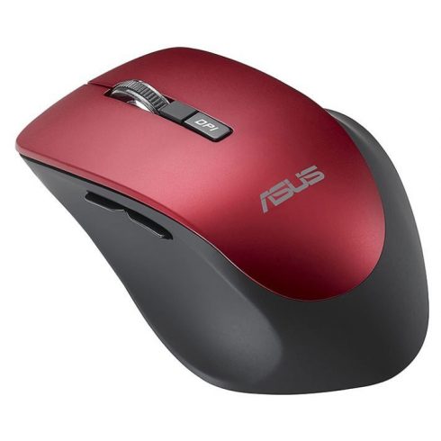 ASUS WT425/ Ergonomski/ Optični/ Brezžični USB/ Rdeča