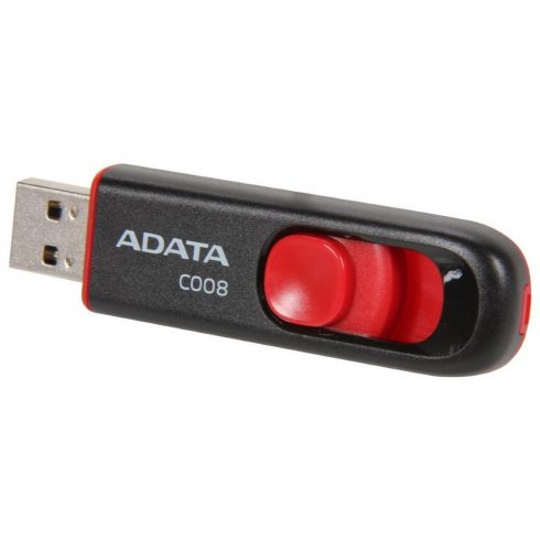 ADATA FlashDrive C008 16GB / USB 2.0 / črno-rdeč