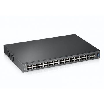   ZyXEL XGS2210-52 / 52-port / Managed Layer2+ / Gigabit Ethernet switch / 48x GLAN + + 4x 10GbE SFP+ ports / L2 multicast