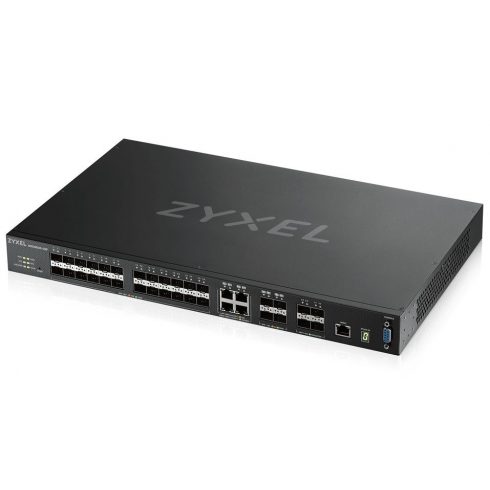 Zyxel XGS4600-32F 32-port Managed Layer3+ Gigabit stikalo, 24x Gigabit SFP + 4x Gigabit dual personality (RJ45/SFP) + 4x