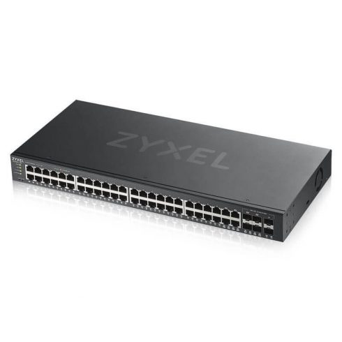 Zyxel GS1920-48v2 50-portno gigabitno spletno upravljano stikalo, 44x gigabitni RJ45, 4x gigabitni RJ45/SFP, 2x SFP