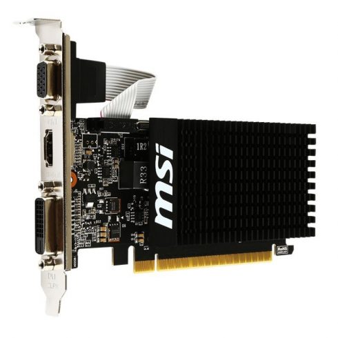 MSI GT710 2GD3H LP / PCI-E / 2GB GDDR3 / DVI-D / HDMI / VGA / nizek profil