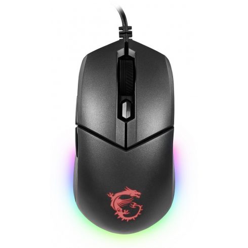 MSI igralna miška CLUTCH GM11 Gaming/ 5.000 dpi/ RGB osvetlitev/ 6 gumbov/ USB