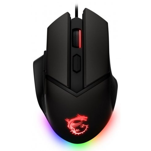 MSI gaming miška CLUTCH GM20 ELITE/ 6.400 dpi/ RGB osvetlitev ozadja/ 6 gumbov/ USB