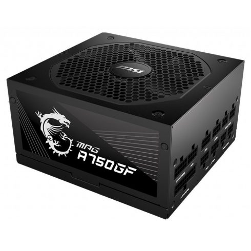 MSI vir MPG A750GF/ 750W/ ATX/ akt. PFC/ 10-letna skupna garancija/ 140 mm ventilator/ modularni kabli/ 80PLUS Gold