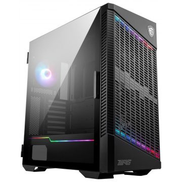   MSI omarica MPG VELOX 100P AIRFLOW/ brez napajanja/ leva temp. steklo/ 3x 120 mm/ 1x 120 mm ARGB/ 1x USB3.1 Type-C/ 2x USB3.0/ črn