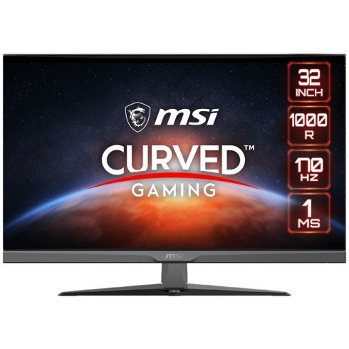 MSI Gaming G322C/ 31,5" ukrivljen/ 1920x1080/ VA LED, 170hz/ 1ms/ 250cd/m2/ 3000:1/ HDMI/ DP/ črn