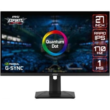   MSI Gaming G274QPF QD/ 27"/ 2560x1440/ Rapid IPS/ 1ms/ 170Hz/ 400cd/m2/ 1000:1/ 2x HDMI/ DP/ USB-C/ črn