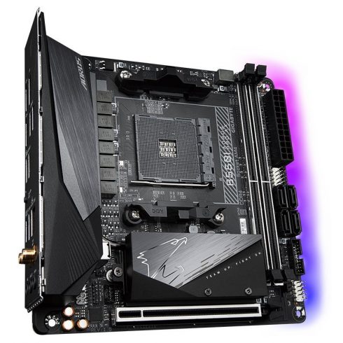 GIGABYTE B550I AORUS PRO AX / AMD B550 / AM4 / 2x DDR4 / 2x M.2 / 2x HDMI / DP / WiFi 6 / mini-ITX