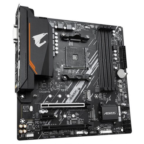 GIGABYTE B550M AORUS ELITE / AMD B550 / AM4 / 4x DDR4 / 2x M.2 / DVI-D / HDMI / mATX