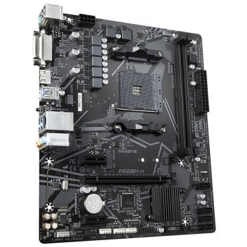   GIGABYTE A520M H / AMD A520 / AM4 / 2x DDR4 / DVI-D / HDMI / M.2 / mATX