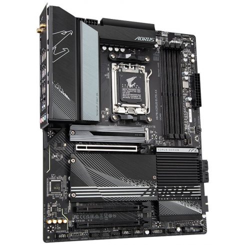 GIGABYTE X670 AORUS ELITE AX / AMD X670 / AM5 / 4x DDR5 DIMM / 4x M.2 / HDMI / USB-C / WiFi / ATX