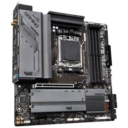 GIGABYTE B650M GAMING X AX / AMD B650 / AM5 / 4x DDR5 / 2x M.2 / HDMI / 2x DP / USB-C / Wi-Fi / mATX