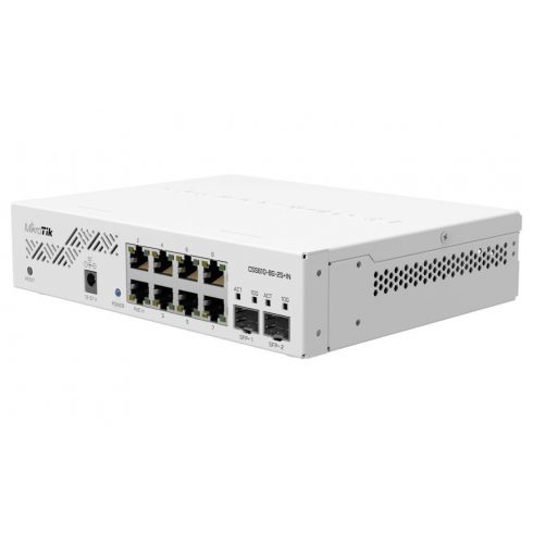 Mikrotik upravljano stikalo CSS610-8G-2S+IN/ 8x Gbit port/ 2x 10G SFP+/ SwOS/ vir