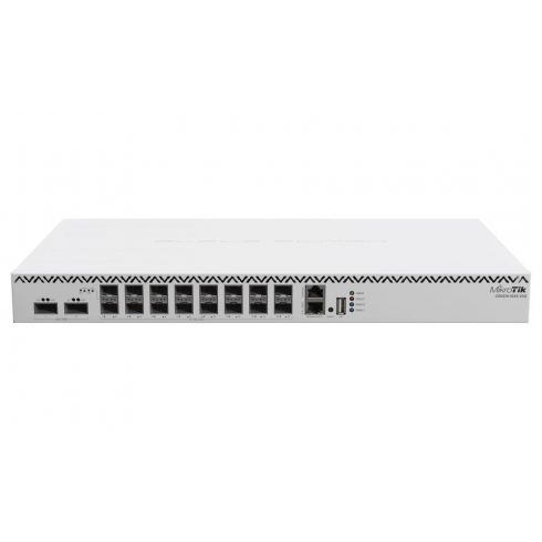 Mikrotik Cloud Switch CRS518-16XS-2XQ-RM, 650 MHz CPU, 64 MB RAM, 1x LAN, 2x QSFP28, 16x SFP28, 2x PSU, L6