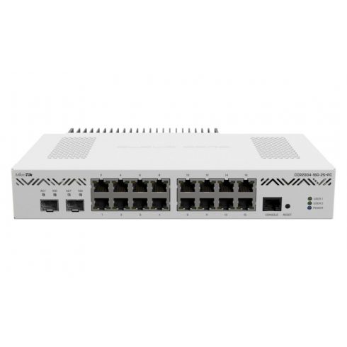 Mikrotik CloudCoreRouter CCR2004-16G-2S+PC, 4x 1200MHz CPU, 4GB RAM, 16x Gbit LAN, 2x SFP+, L6