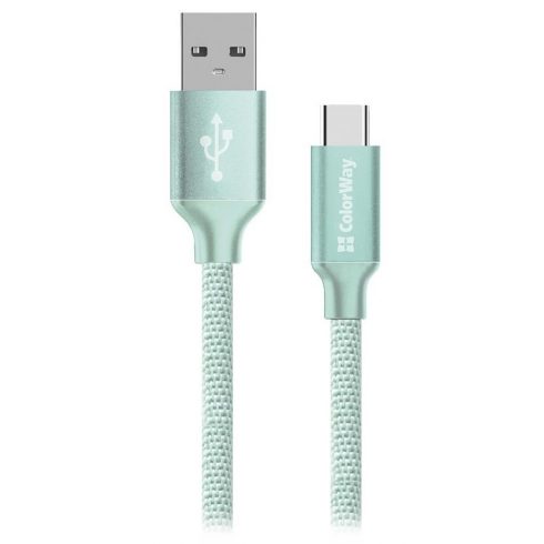 Podatkovni kabel Colorway USB/ USB-C / 2,4 A/ 2 m/ Mint