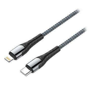   Podatkovni kabel Colorway USB-C/ Apple Lightning/ 3A/ Hitro polnjenje / 1m/ Siva