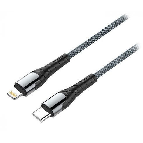 Podatkovni kabel Colorway USB-C/ Apple Lightning/ 3A/ Hitro polnjenje / 1m/ Siva