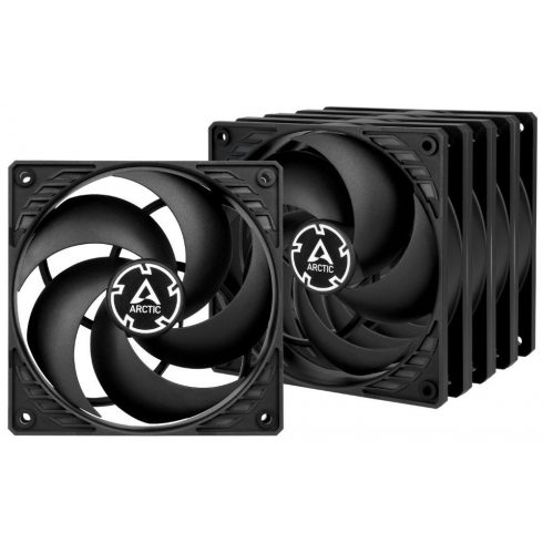 ARCTIC P12 PWM PST set 5 ventilatorjev 120 mm / PWM / PST / črn