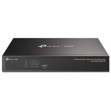   TP-Link VIGI NVR1008H-8P mrežni video snemalnik 8 kanalov, 8x Lan s PoE, 2x USB