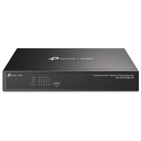 TP-Link VIGI NVR1008H-8P mrežni video snemalnik 8 kanalov, 8x Lan s PoE, 2x USB