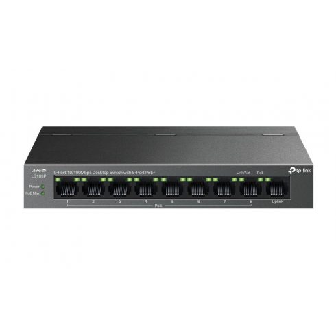 TP-Link LS109P stikalo 1x LAN, 8x LAN s PoE+, 63W