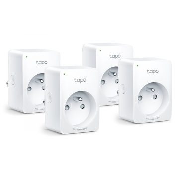   TP-Link Tapo P100 (4-pack) Pametna vtičnica, 230V regulacija preko IP, Cloud, WiFi